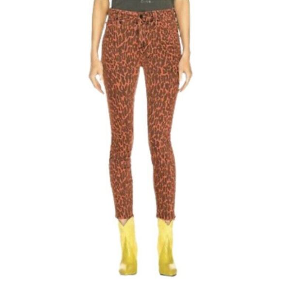 Mother Denim High Waisted Looker Animal Attraction Ankle Fray Jeans Size 24 - Picture 2 of 11